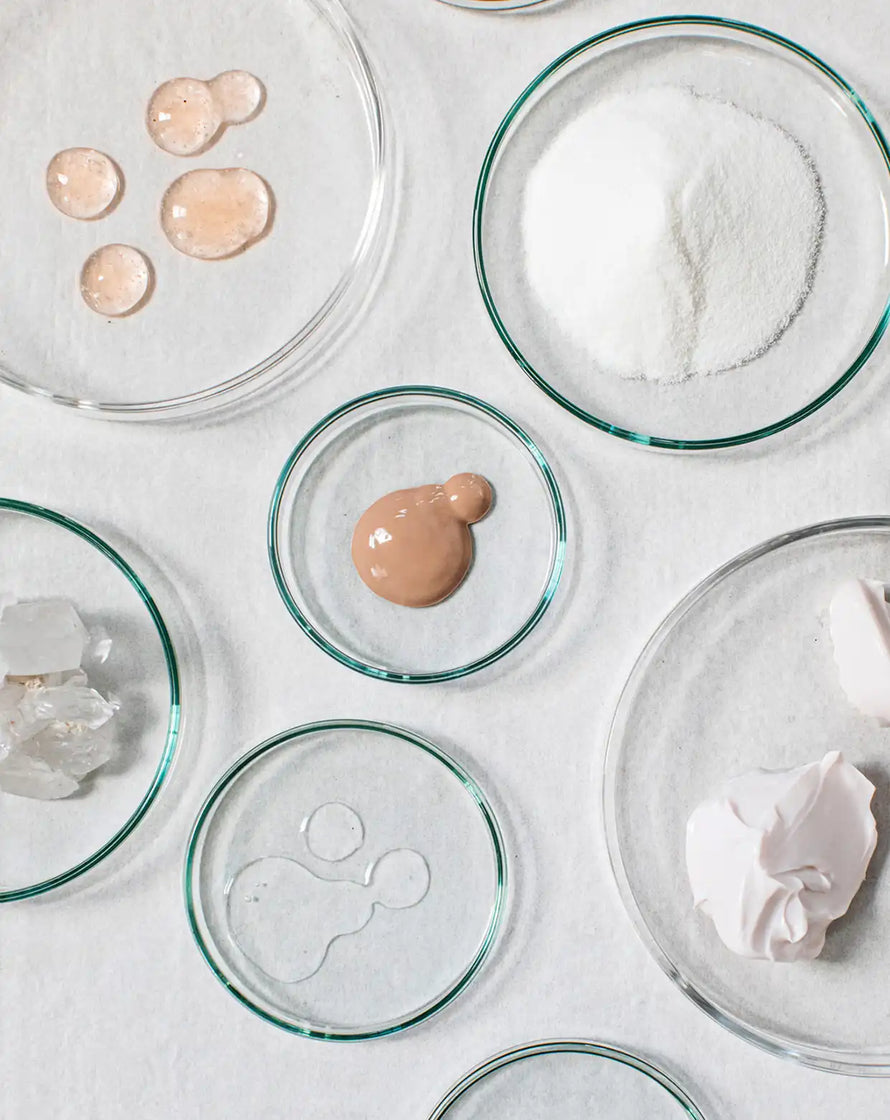 bare biology skincare on petri dishes