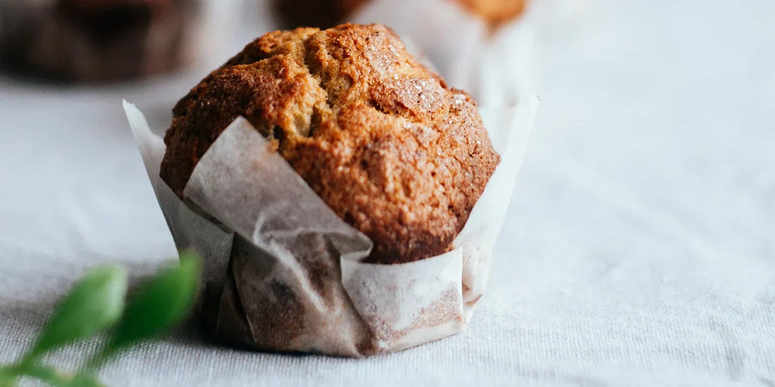 Bare Biology skinful marine collagen muffins with banana and chocolate