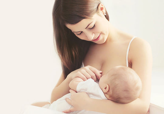 a mum breastfeeding her baby