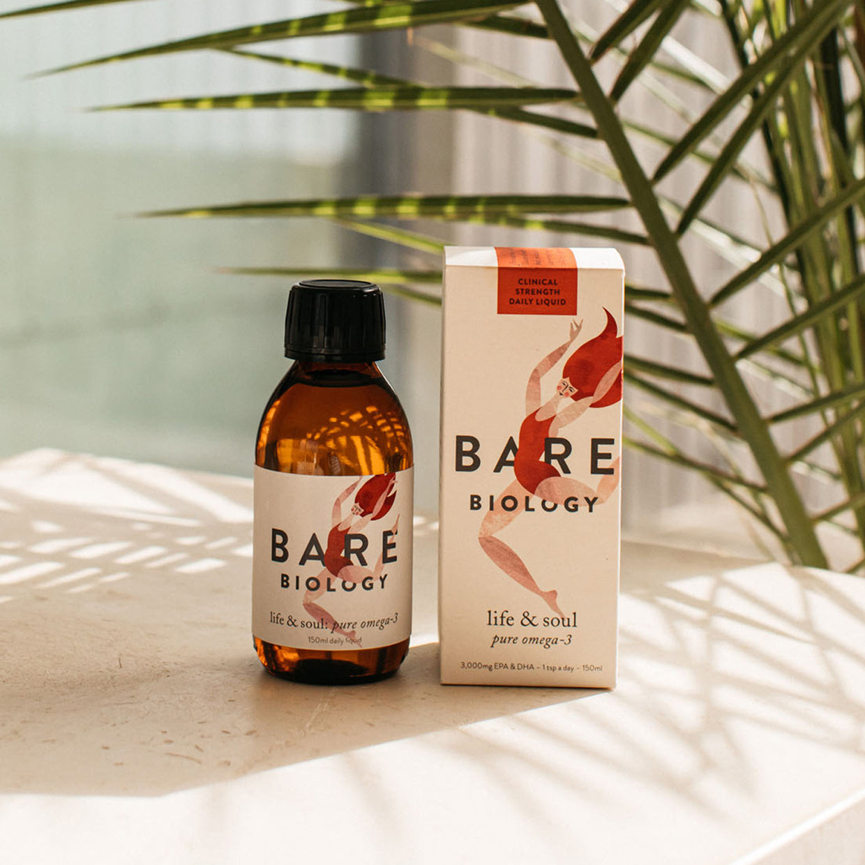 bare biology life & soul omega 3 liquid box and bottle