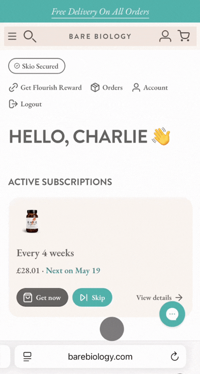 Can I skip my delivery this month GIF