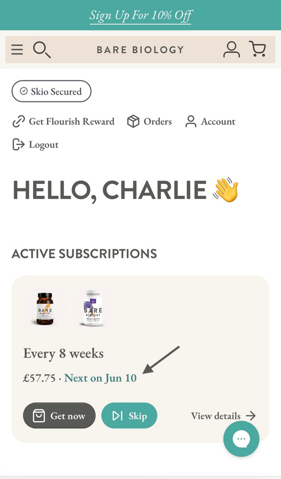 How can I see when my next delivery is due GIF