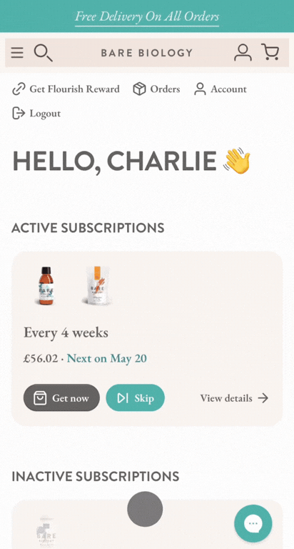 How do I give my subscription products different delivery schedules