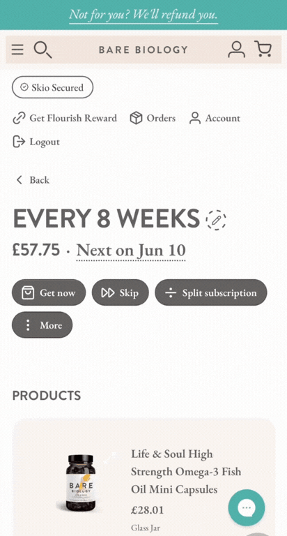 How do I spend points on my next subscription order GIF