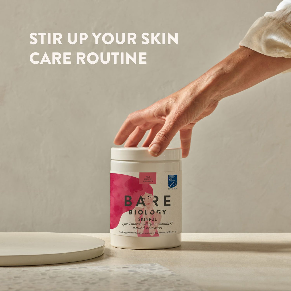 Skinful Marine Collagen With Vitamin C: Strawberry Flavour