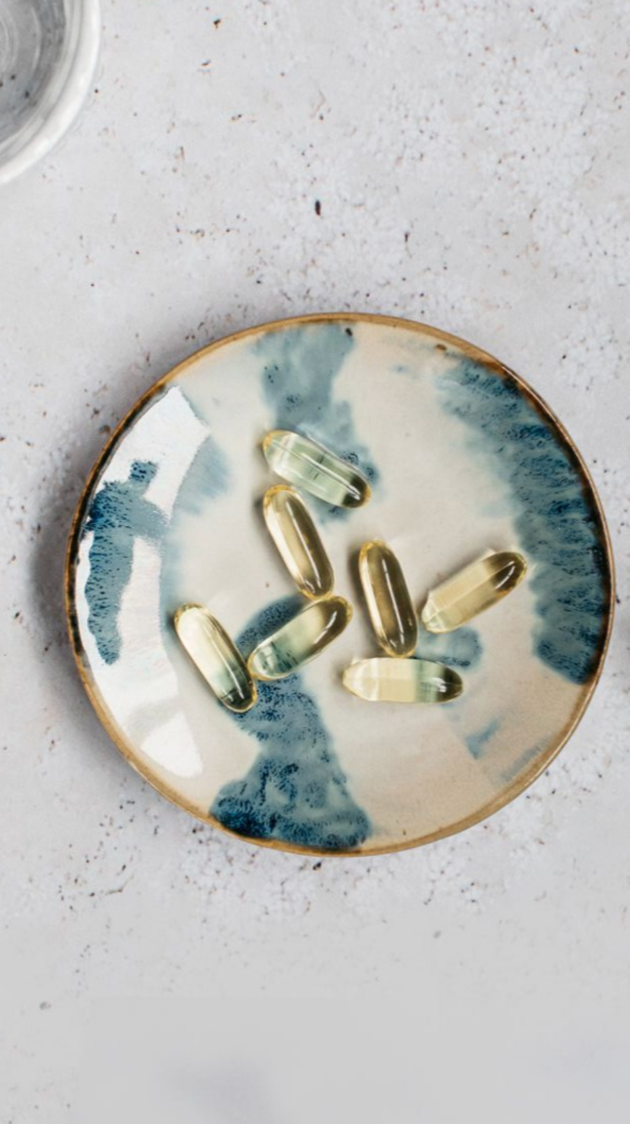 mindful capsules on a dish
