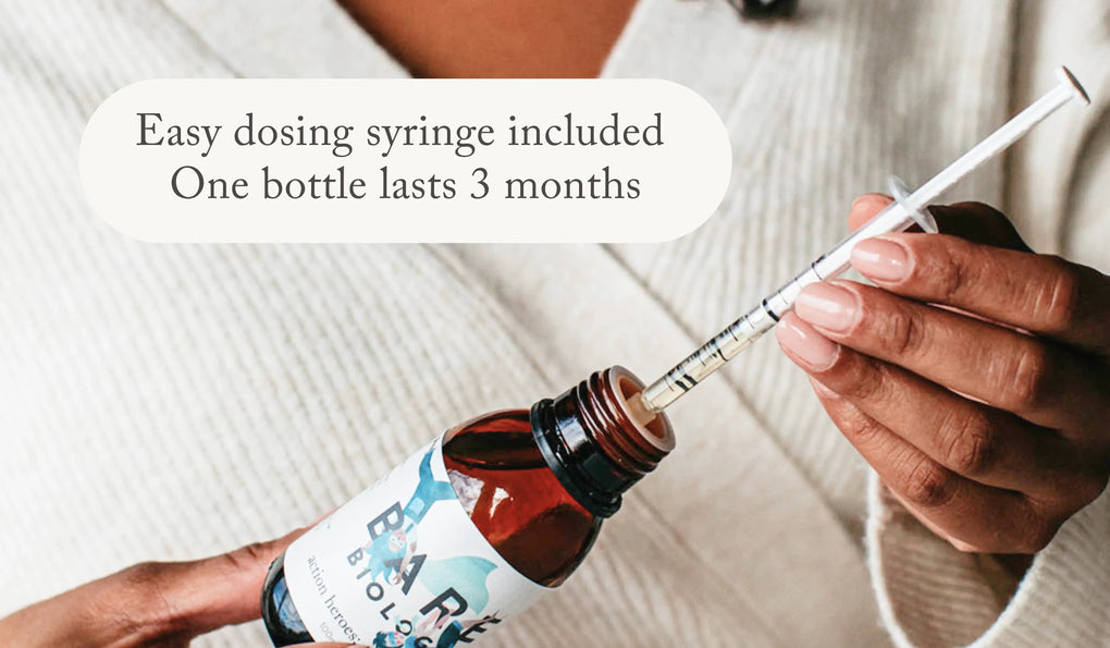 Pure Omega-3 Oil For Kids | Action Heroes Fish Oil | Bare Biology