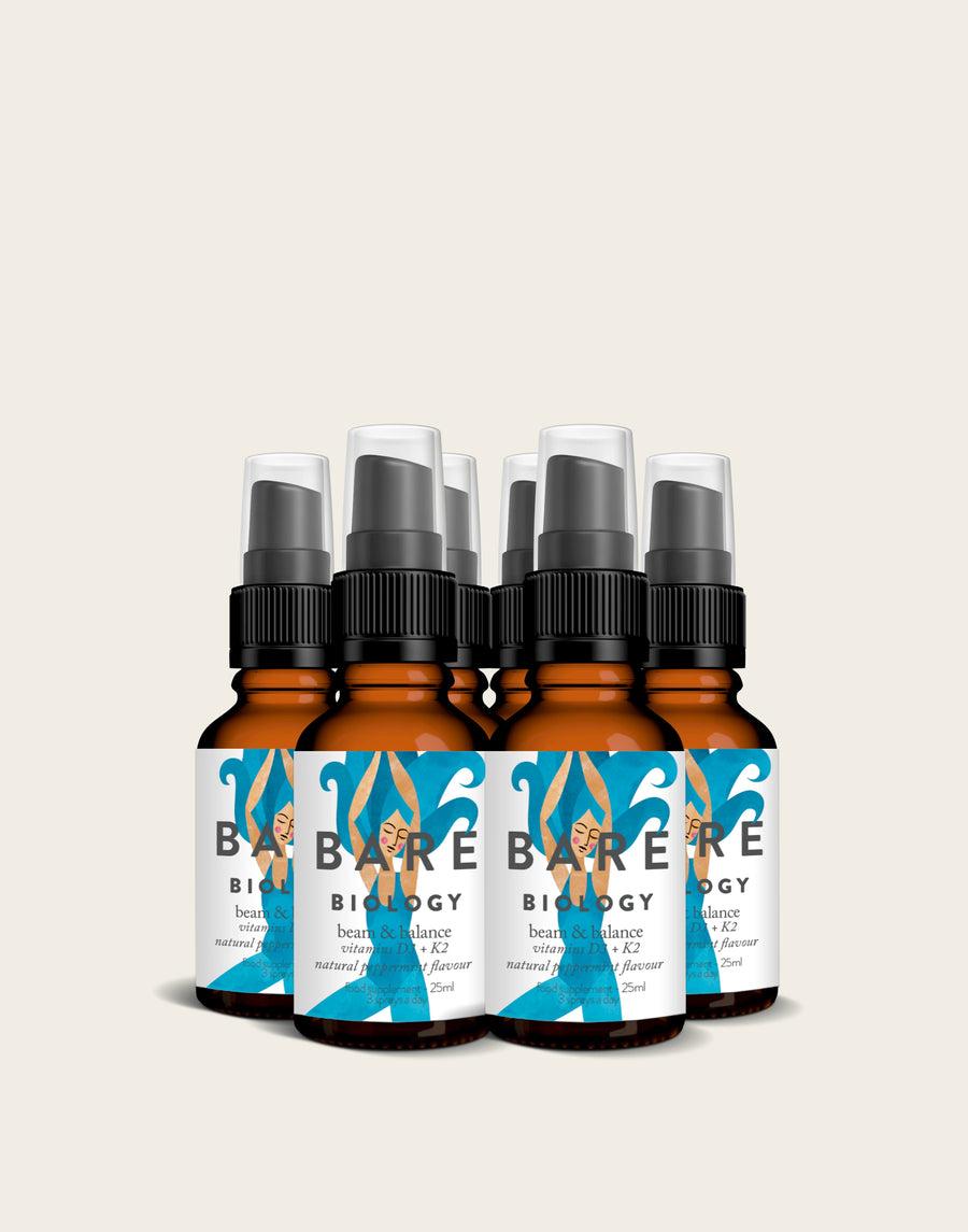 Beam & Balance Vitamin D3 + Vitamin K2 (6 Pack)
