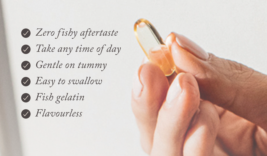 Life & Soul Omega-3 Fish Oil Daily Capsules - Glass Jar