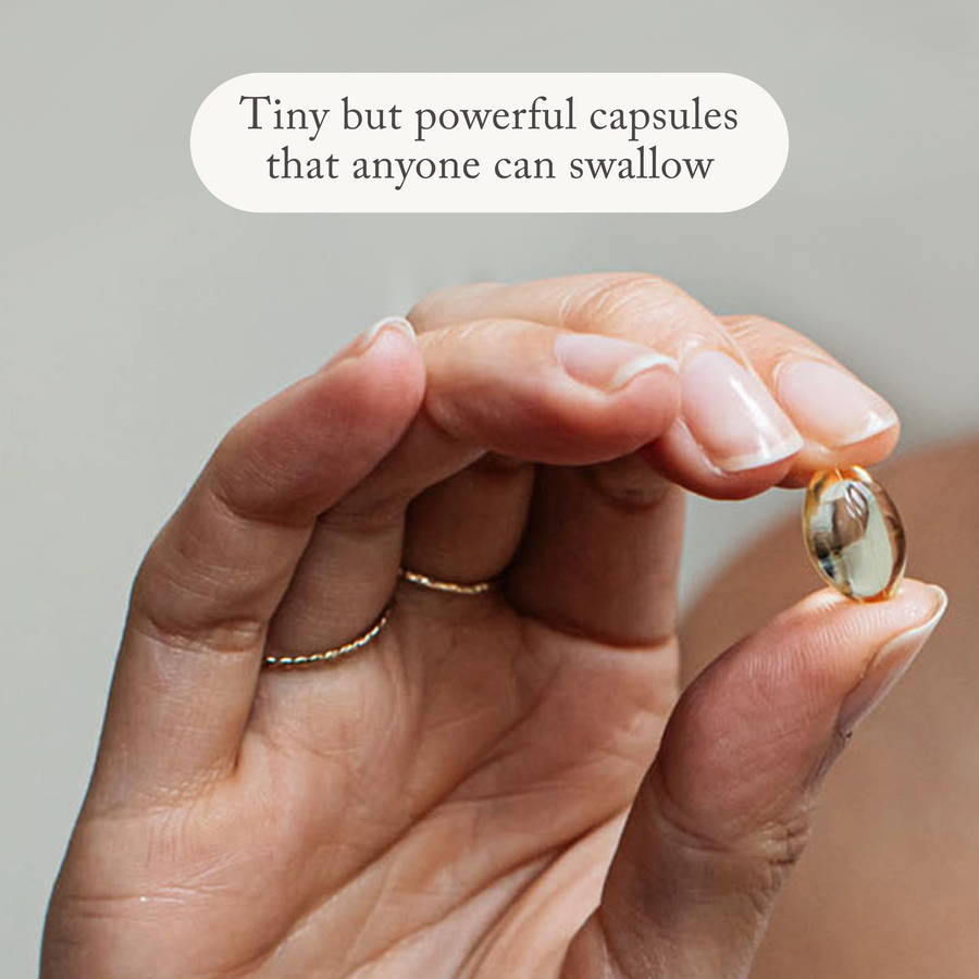 Life & Soul Omega-3 Fish Oil Mini Capsules - Glass Jar