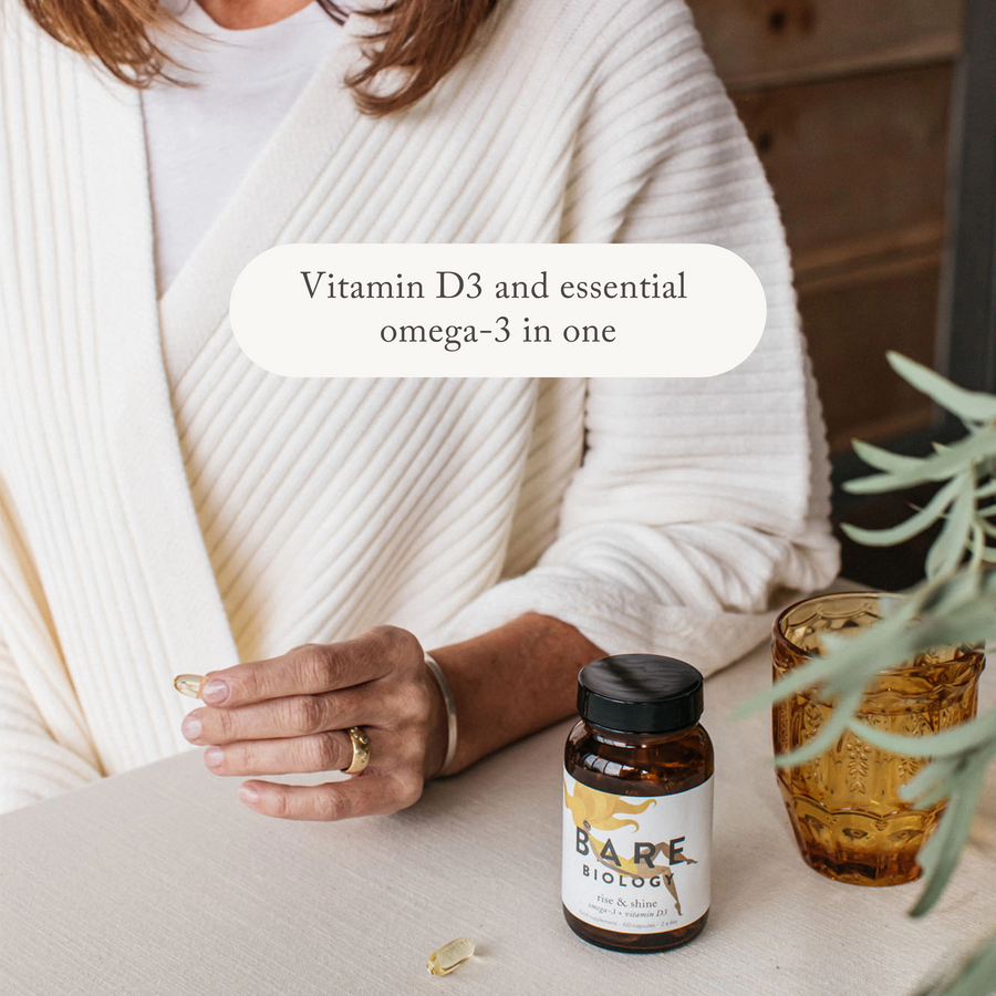 Rise & Shine Omega-3 Plus Vitamin D3 Capsules